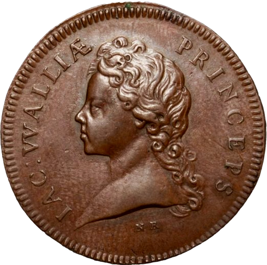 1697 Treaty of Ryswick, Fortunes of Prince James 25mm copper medal MI 194/503 E376