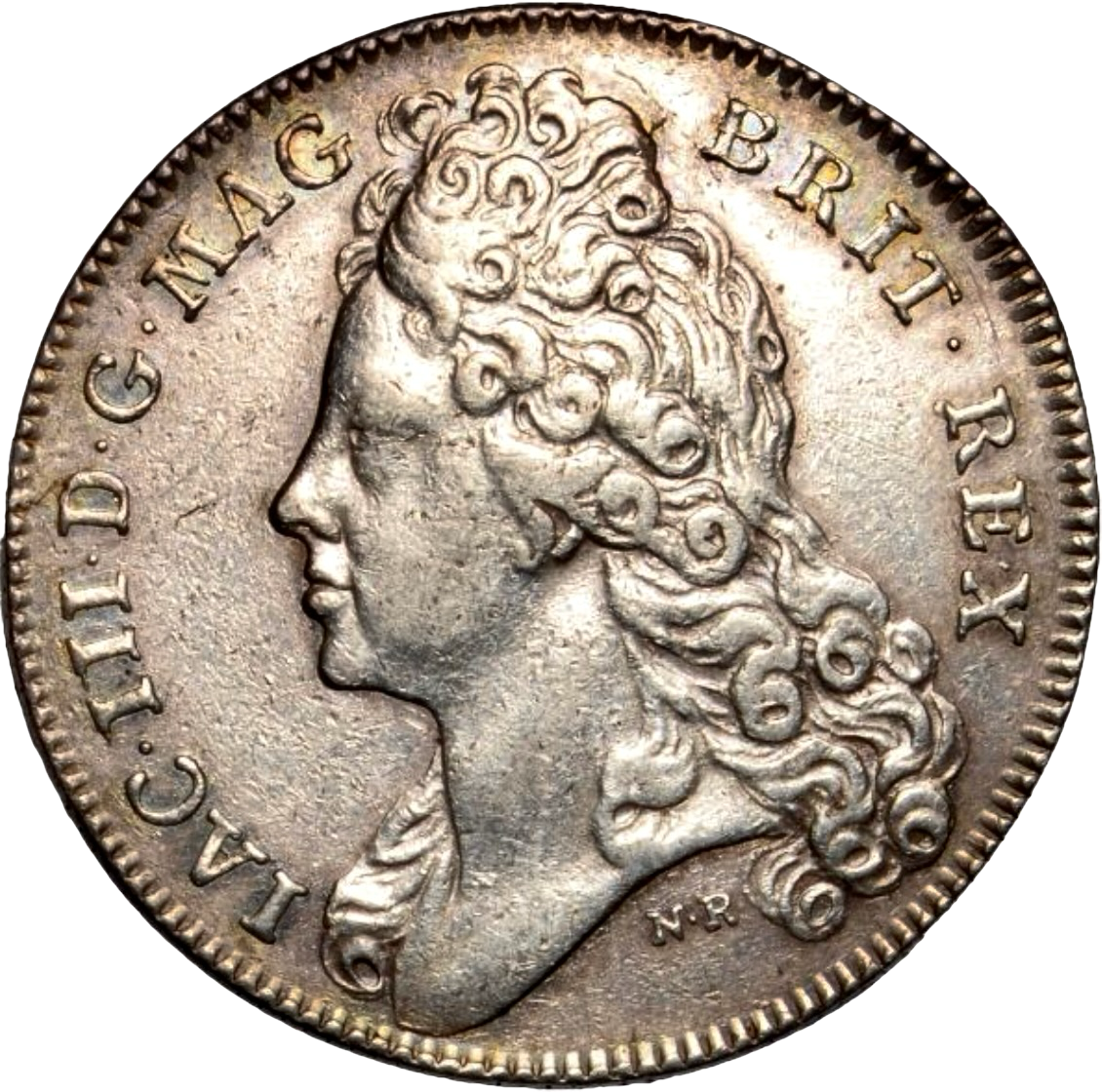1704 Prince James (III) Legitimacy of Jacobite Succession 29mm silver medal MI 270/71 E412 (Copy)