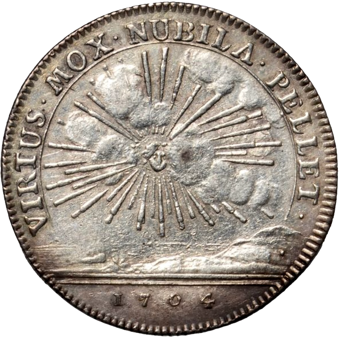 1704 Prince James (III) Legitimacy of Jacobite Succession 29mm silver medal MI 270/71 E412 (Copy)