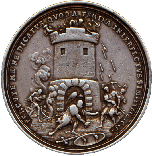 1706 Victories over Louis XIV 43mm siler medal by PH Mueller MI 289/98 E422
