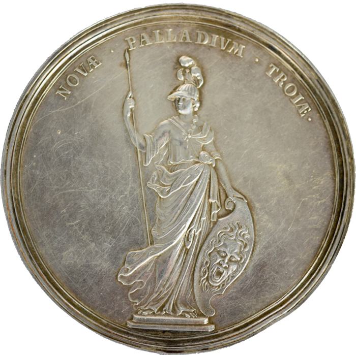 1707 Union of England and Scotland 69mm silver medal MI 298/115 E423 in box