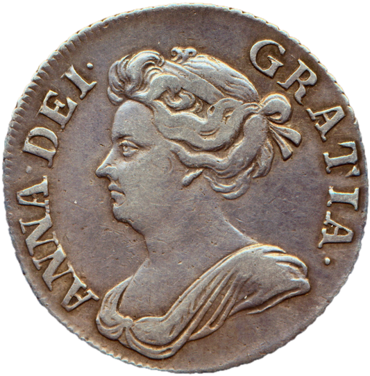 1710 Shilling Third bust Roses and plumes S3614 ESC 1403 NVF/VF