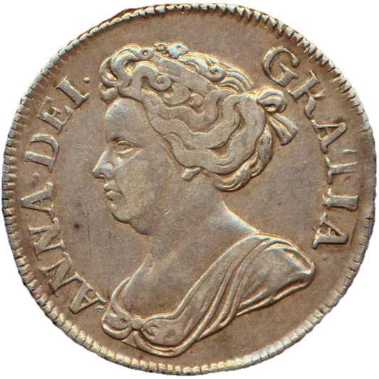 1712 Shilling Fourth bust Roses and plumes S3617 ESC 1410 NVF/VF