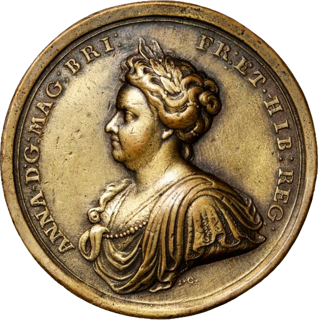 1713 Peace of Utrecht 58mm brass medal by Croker MI 399/256 E458