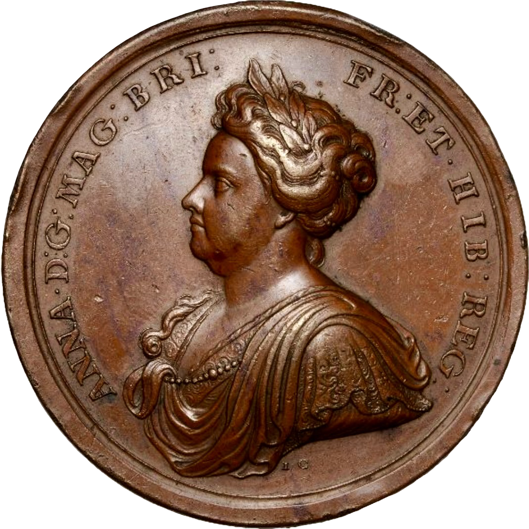 1713 Peace of Utrecht 58mm bronze medal by Croker MI 399/256 E458