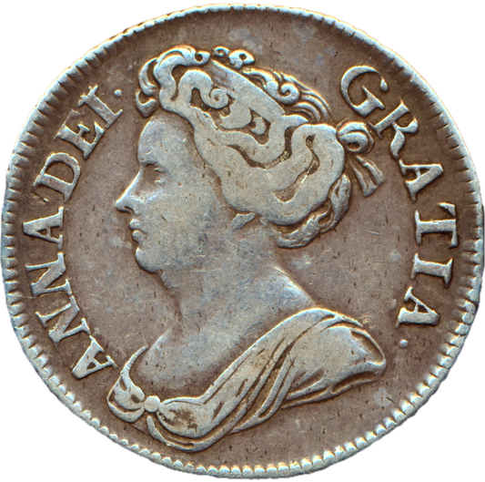 1714 Shilling Fourth bust Roses and plumes S3617 ESC 1412 NVF