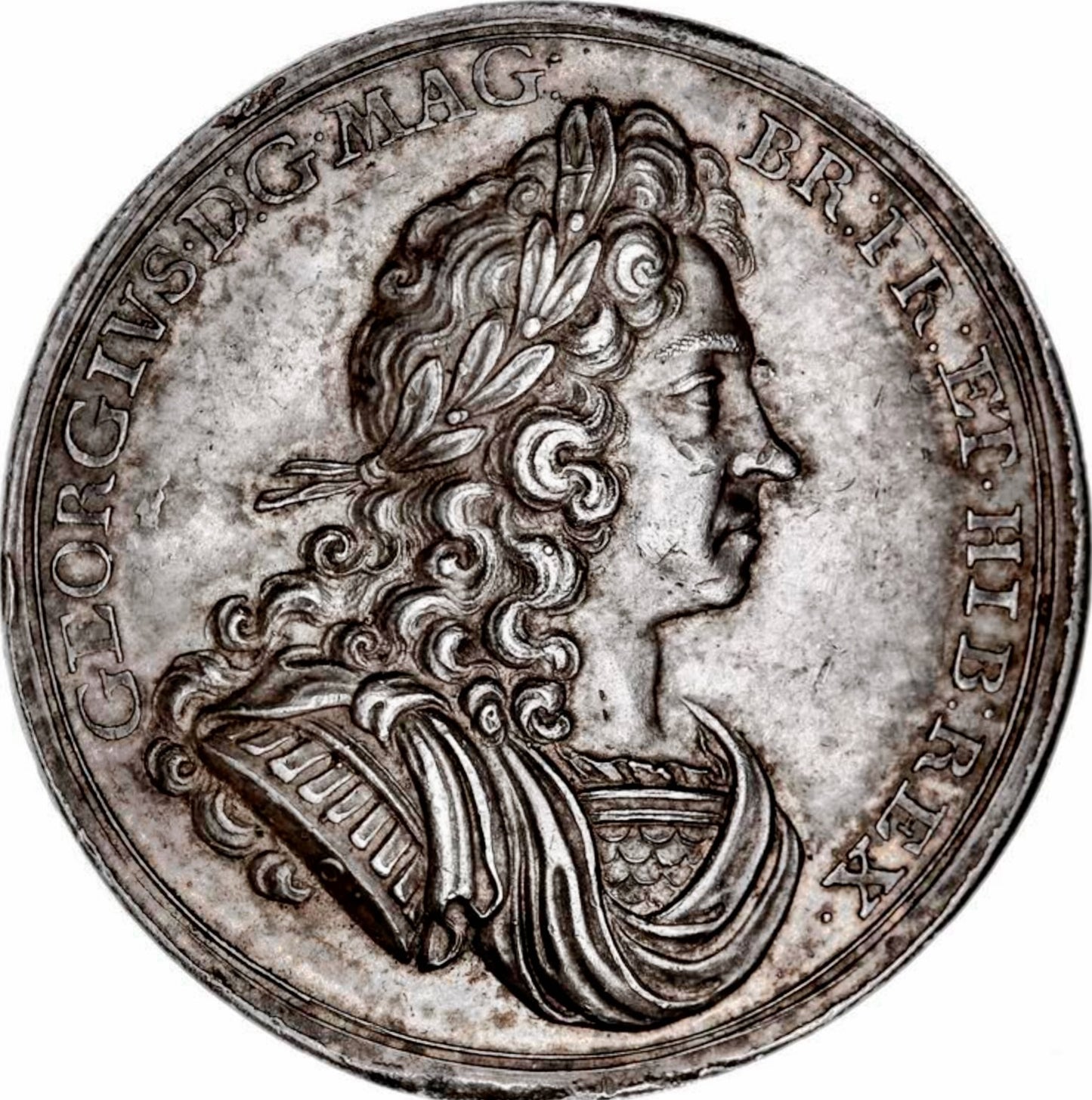 1714 Coronation silver medal E470 MI424/9