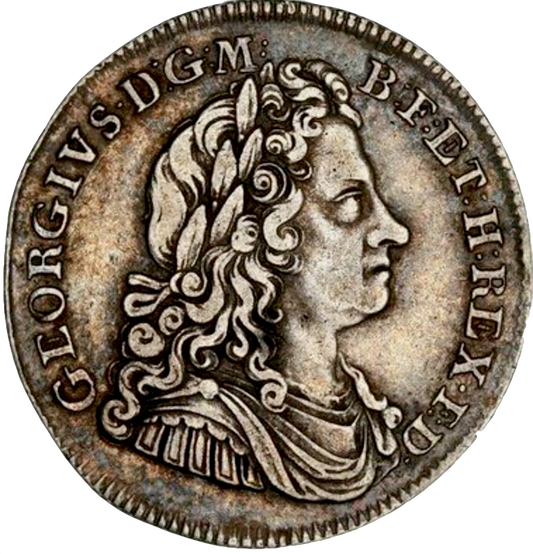 1714 Coronation 26mm silver medal MI428/18 E471