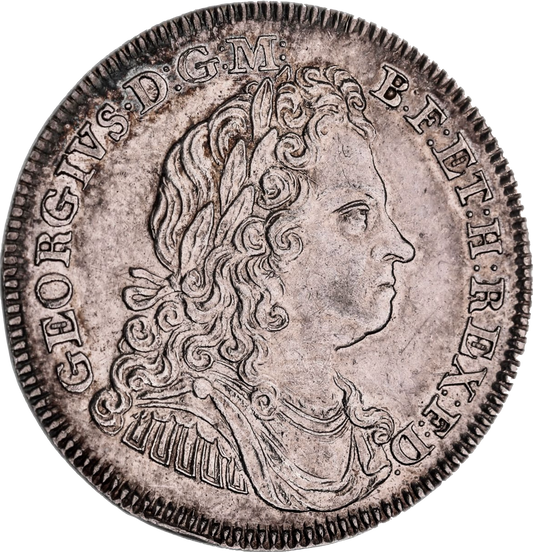 1714 Coronation 26mm silver medal MI428/18 E471