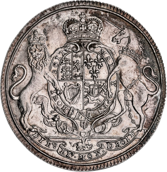 1714 Coronation 26mm silver medal MI428/18 E471