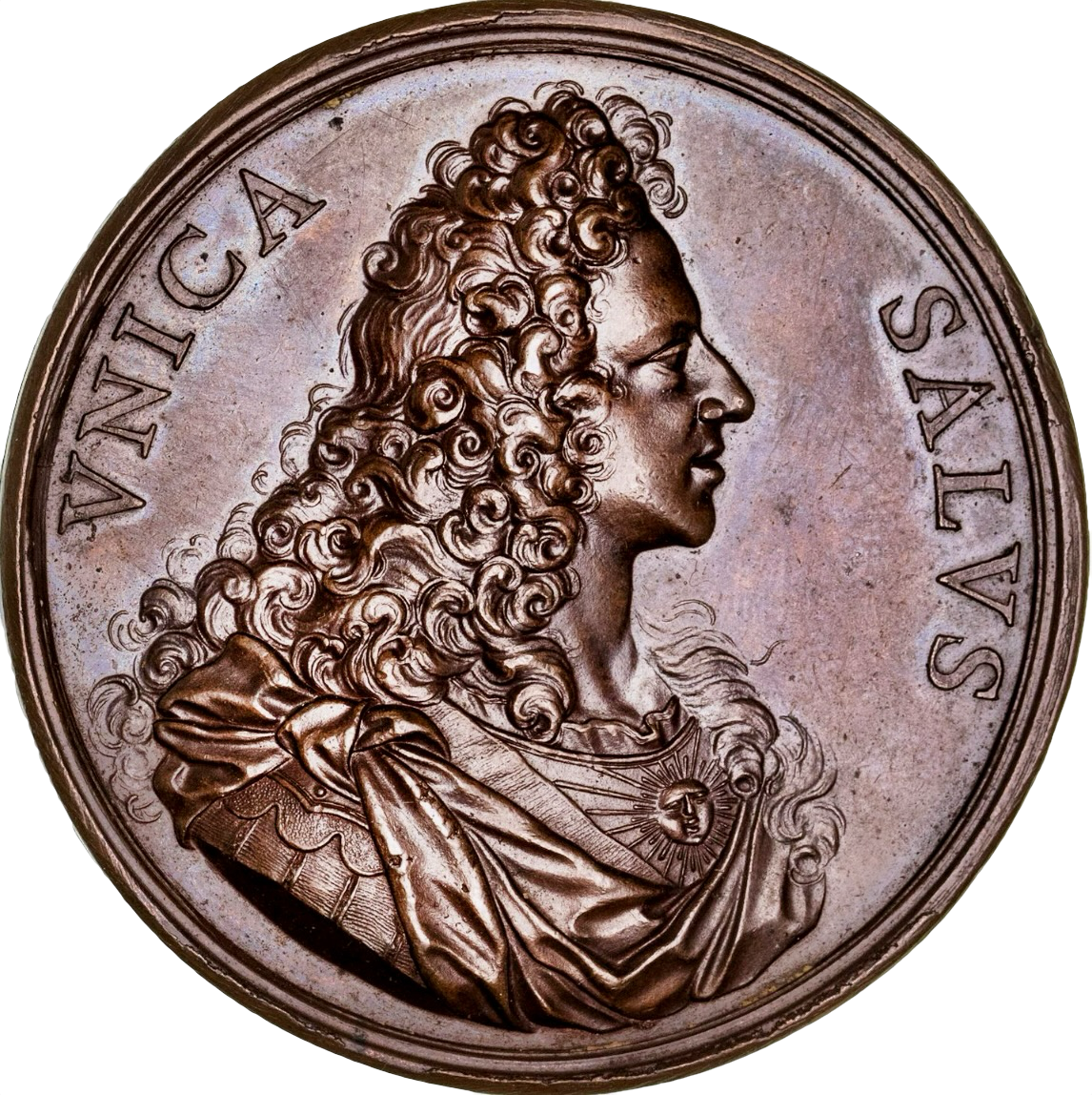 1721 Prince James (III) The only safeguard 50mm copper medal MI 454/63 E493