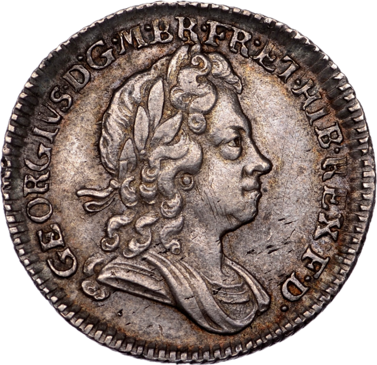 1723 Sixpence SSC in angles Larger lettering S3652 ESC 1614 EF