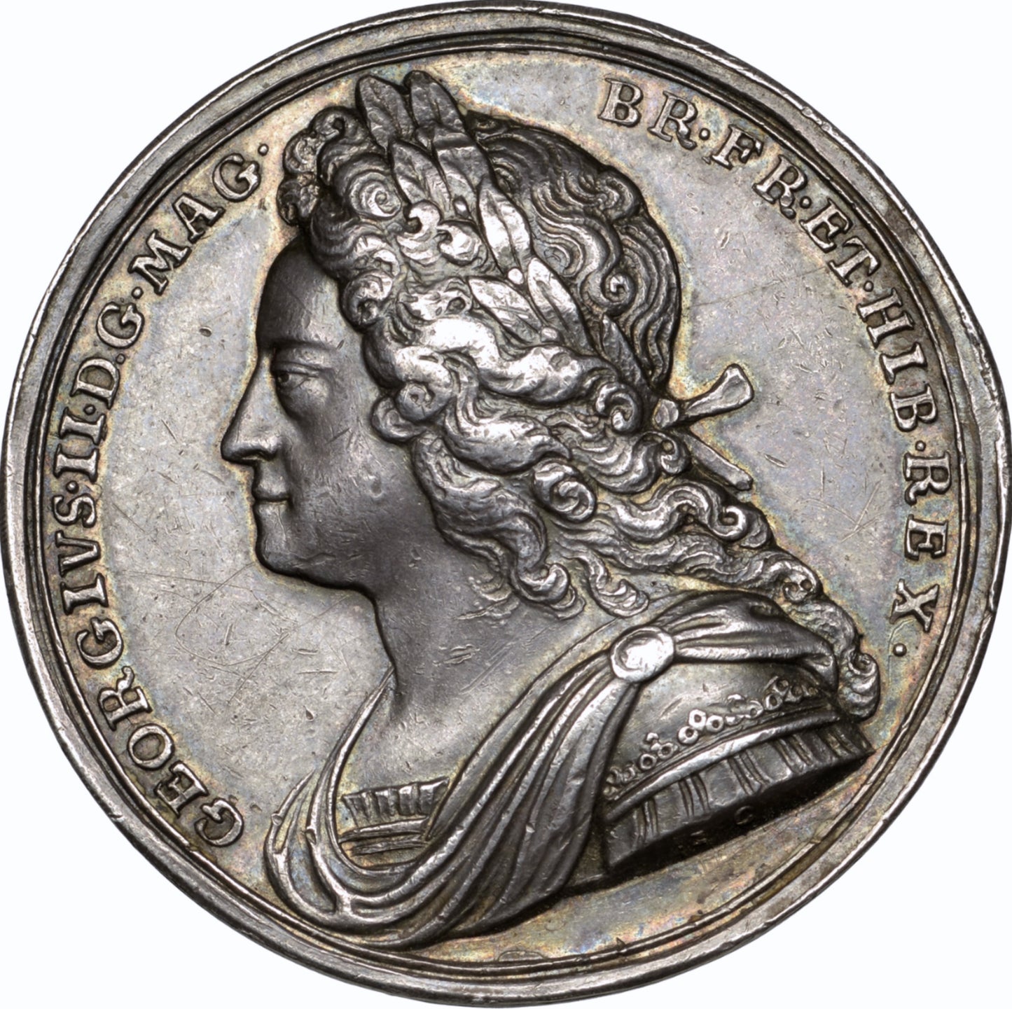 1727 Coronation silver medal E510 MI479/4