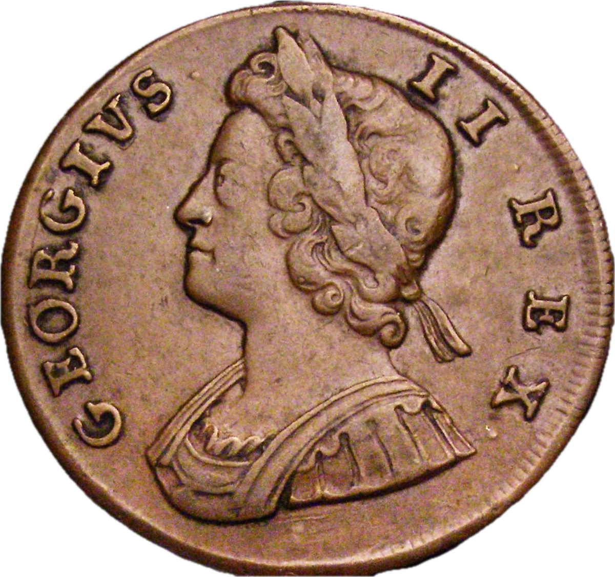 1731 Halfpenny S3717 BMC 840 VF