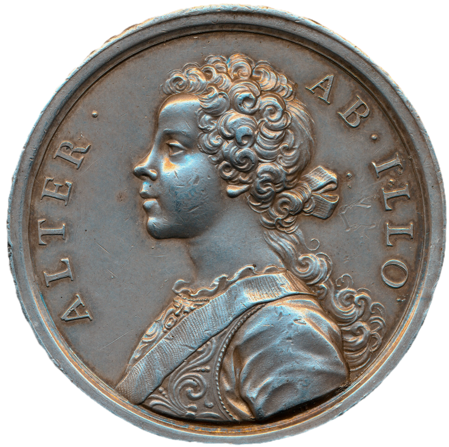 1731 Legitimacy of Jacobite Succession, Prince Charles and Prince Henry 42mm silver medal MI 492/34 E521