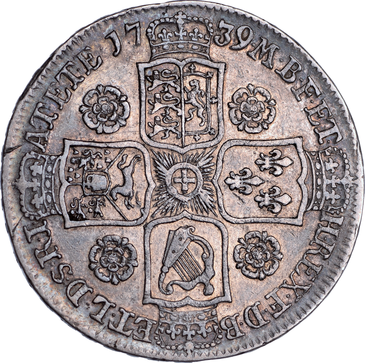 1739 Halfcrown S3693 ESC 1679 VF