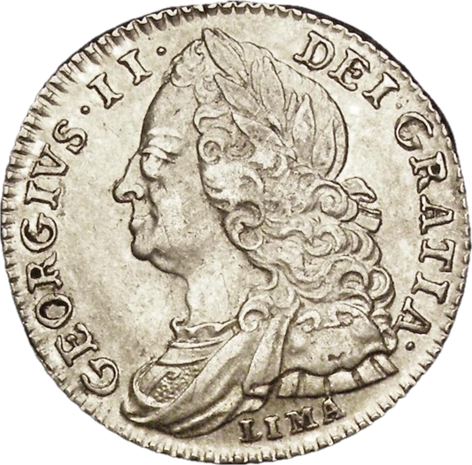 1746 LIMA Sixpence S3710A ESC 1757 Rare NEF