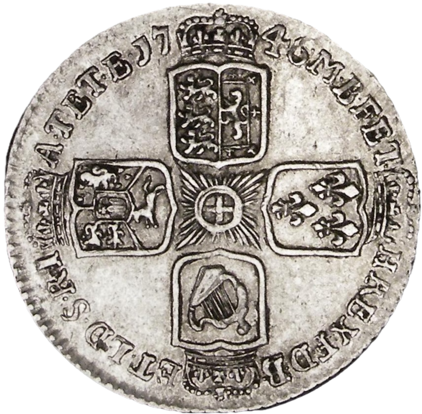 1746 LIMA Sixpence S3710A ESC 1757 Rare NEF