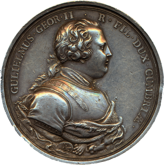1746 Battle of Culloden 51mm silver medal MI 613/278 Eimer 604
