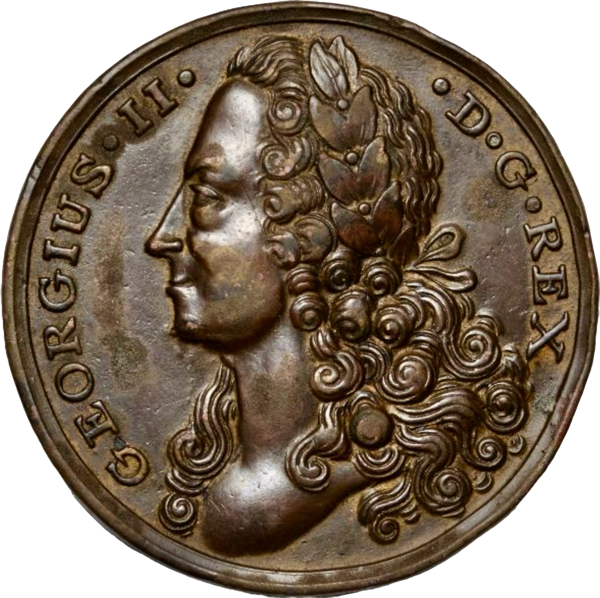 1749 Peace of Aix-La-Chapelle 41.5mm bronze (pinchbeck) medal MI 652/355 Eimer 620 Rare