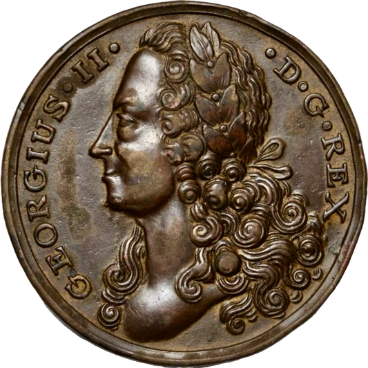 1749 Peace of Aix-La-Chapelle 41.5mm bronze (pinchbeck) medal MI 652/355 Eimer 620 Rare