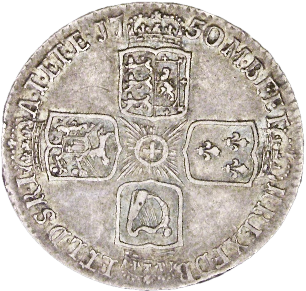 1750 Sixpence Old head Plain in angles ESC 1760 Scarce GVF
