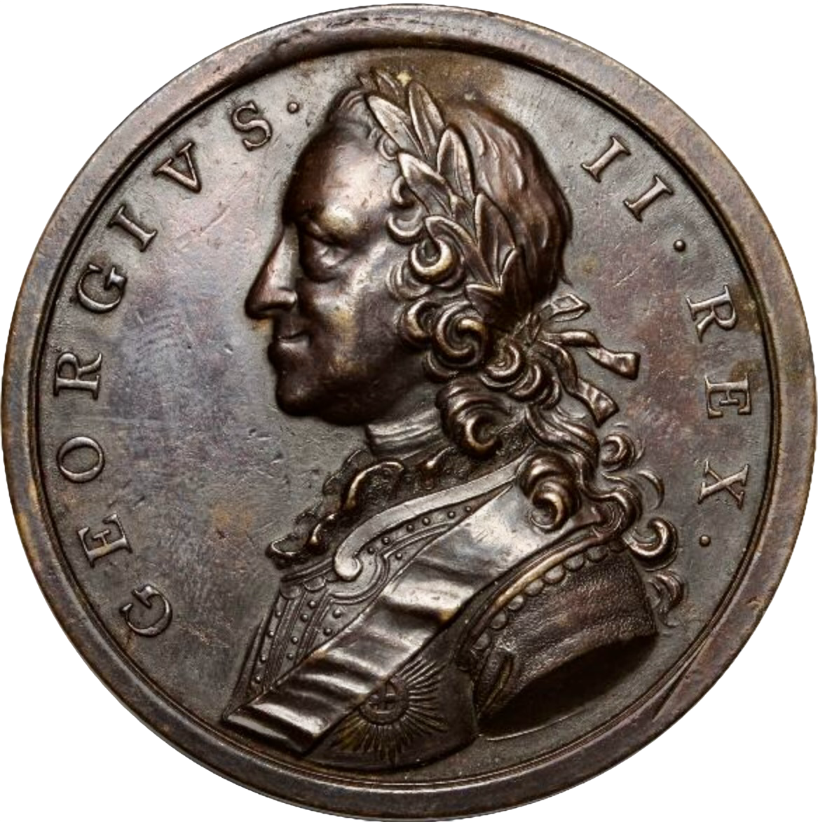 1758 British Victories 44mm bronze medal 692/416 E 662