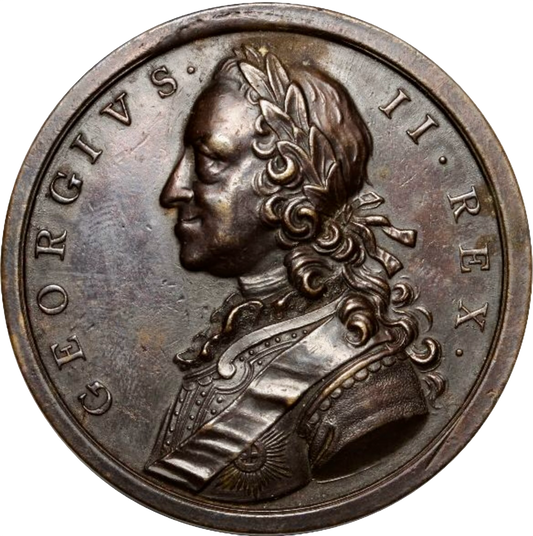 1758 British Victories 44mm bronze medal 692/416 E 662