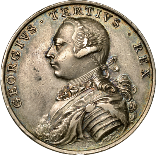 1761  Coronation silver medal E692 BHM 30