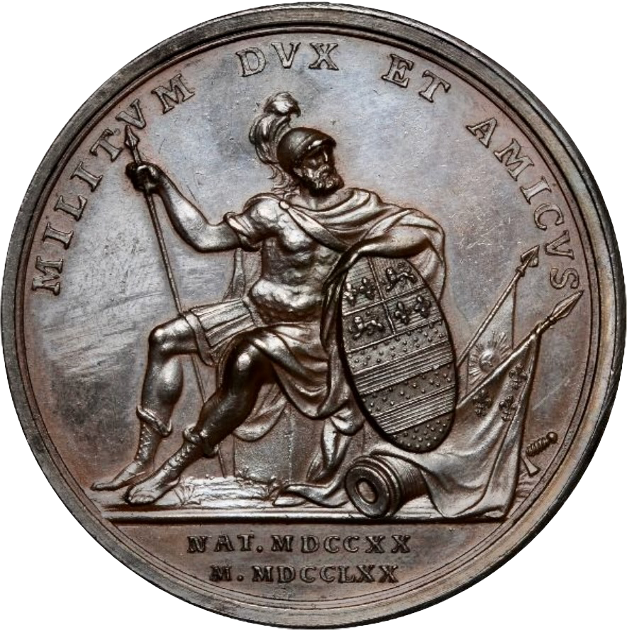 1770 Death of the Marquis of Granby 40.5mm silver medal BHM 145 Eimer 733 Scarce