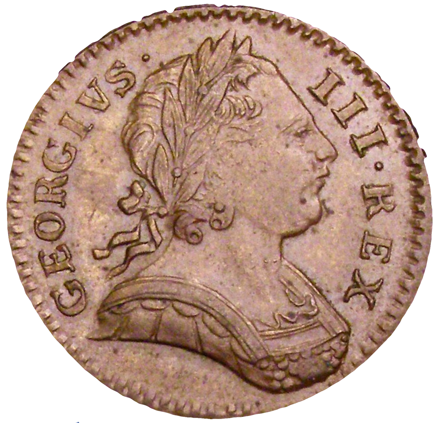 1773 Farthing S3775 BMC 914* Obverse 2 No stop after REX EF Very rare