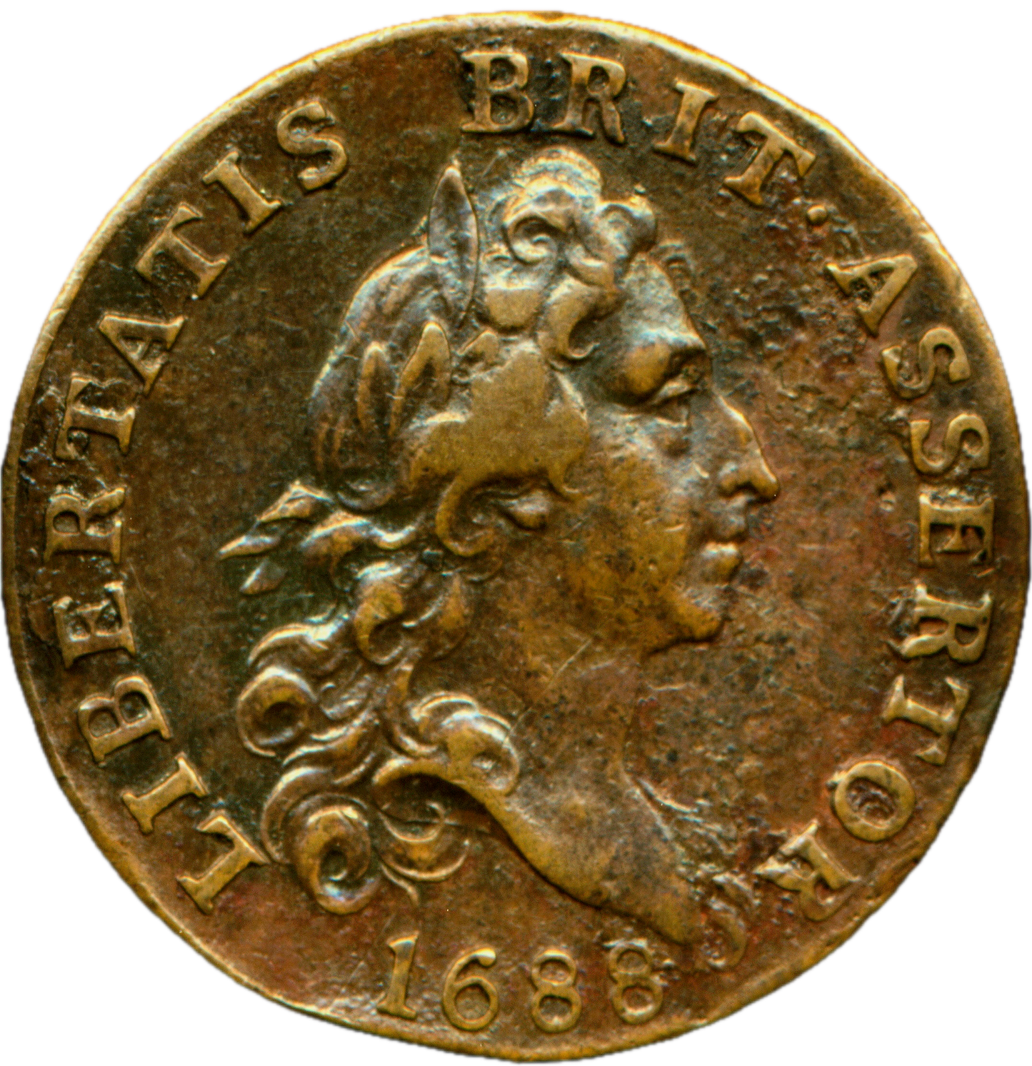 1788 Centenary of the Glorious Revolution 23.5mm uniface bronze medal Very rare (Copy)