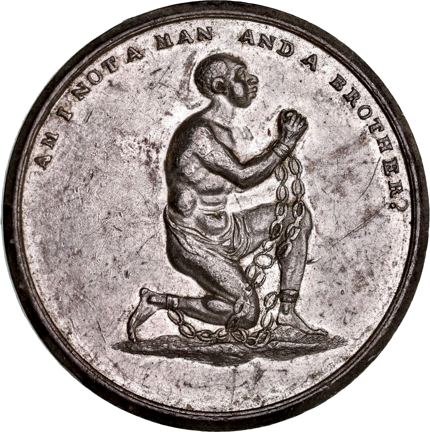 1790 Anti-Slavery Society 33mm white metal medal BHM 269 D&H Middlesex 233-8 E836
