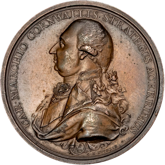 1793 Defeat of Sultan Tippoo 48mm copper medal by C.H. Küchler BHM 363 E845