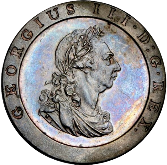 1797 Penny S3777 BMC 1132 10 leaves UNC MS 62 BN