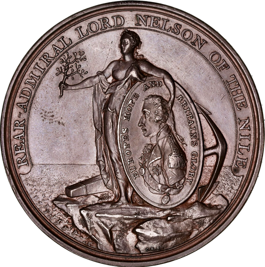 1798 Battle of the Nile Davison's 47mm bronze medal BHM 447 E890