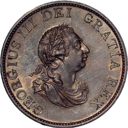 1799 pattern halfpenny in bronzed copper (early Soho) BMC 1234 [KH16] Scarce