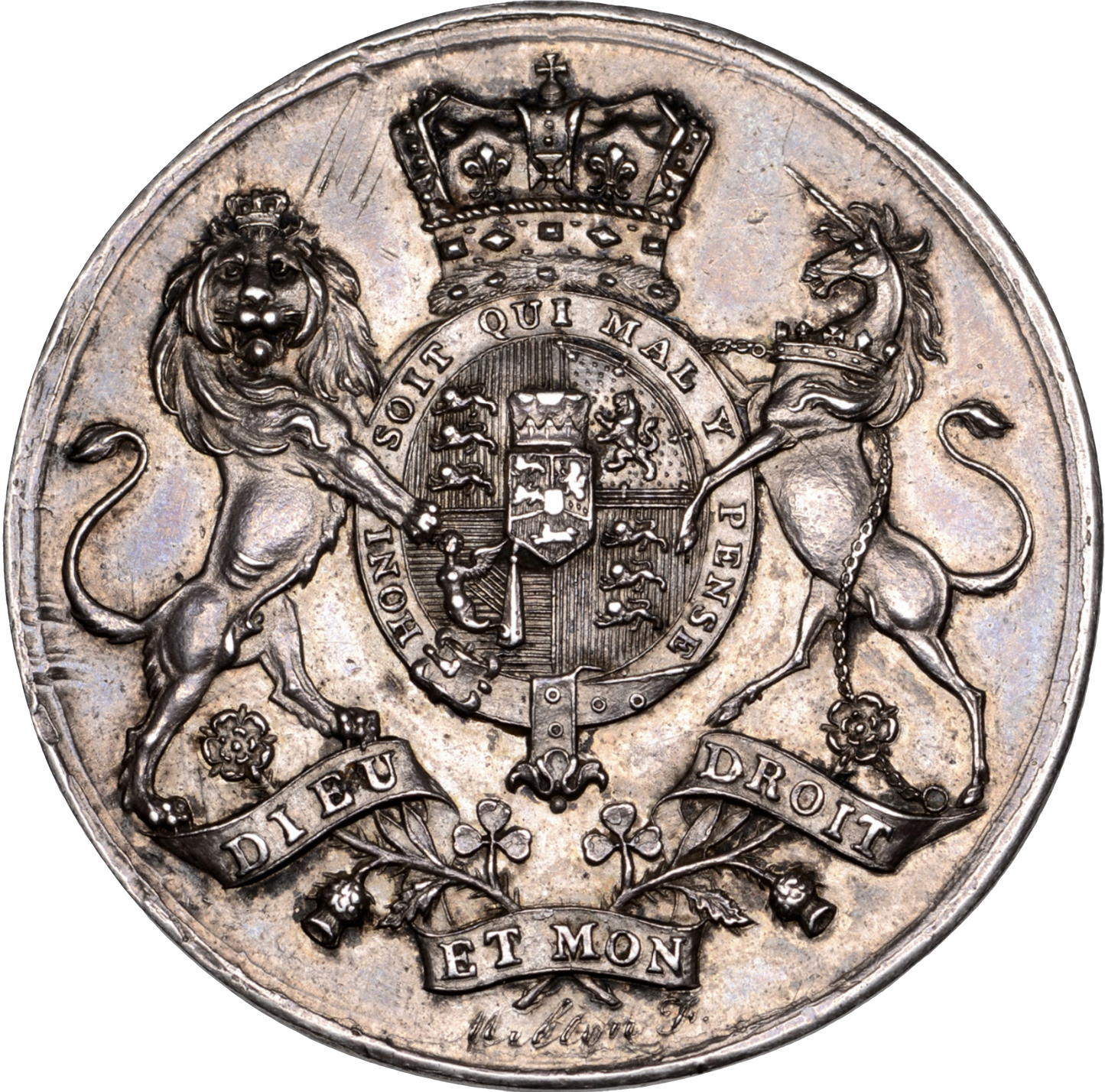 1801 (c) London Stock Exchange 41mm silver Brokers badge E 936