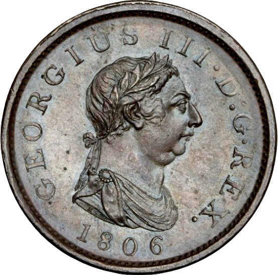 1806 Penny S3780 BMC 1343 No curl UNC MS 64 BN