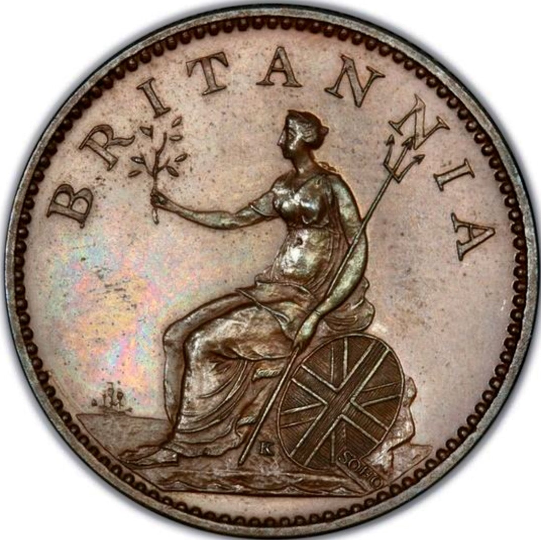 1806 Farthing pattern proof in copper S3782 BMC 1363 KF13 PF64 Scarce