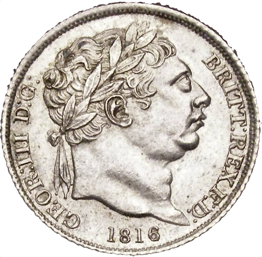 1816 Sixpence Second bust S3791 ESC 2191 UNC