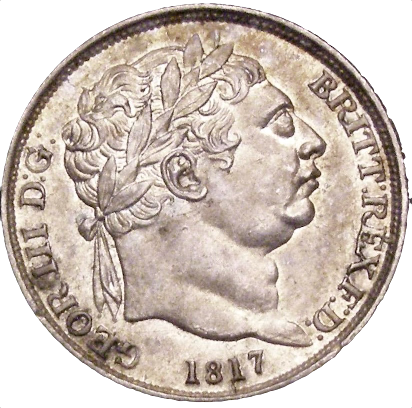 1817 Sixpence Second bust S3791 ESC 2195 UNC