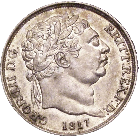 1817 Sixpence Second bust S3791 ESC 2195 UNC