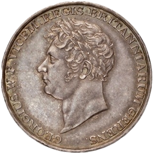 1817 Opening of Waterloo Bridge silver medal by T Wyon BHM 961 E1091