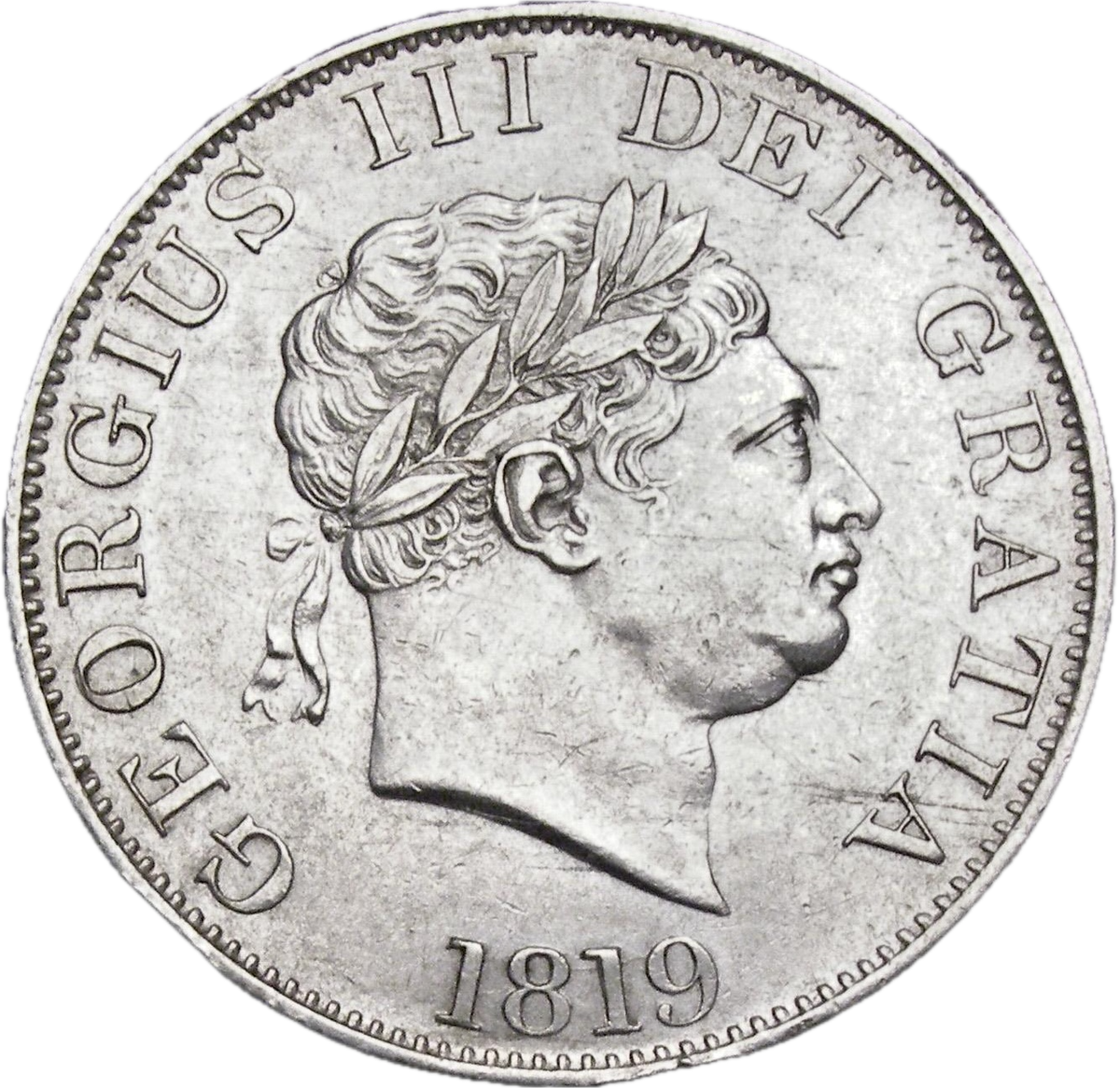 1819 Halfcrown Small head S3789 ESC 2102 EF