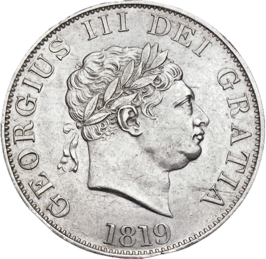 1819 Halfcrown Small head S3789 ESC 2102 EF