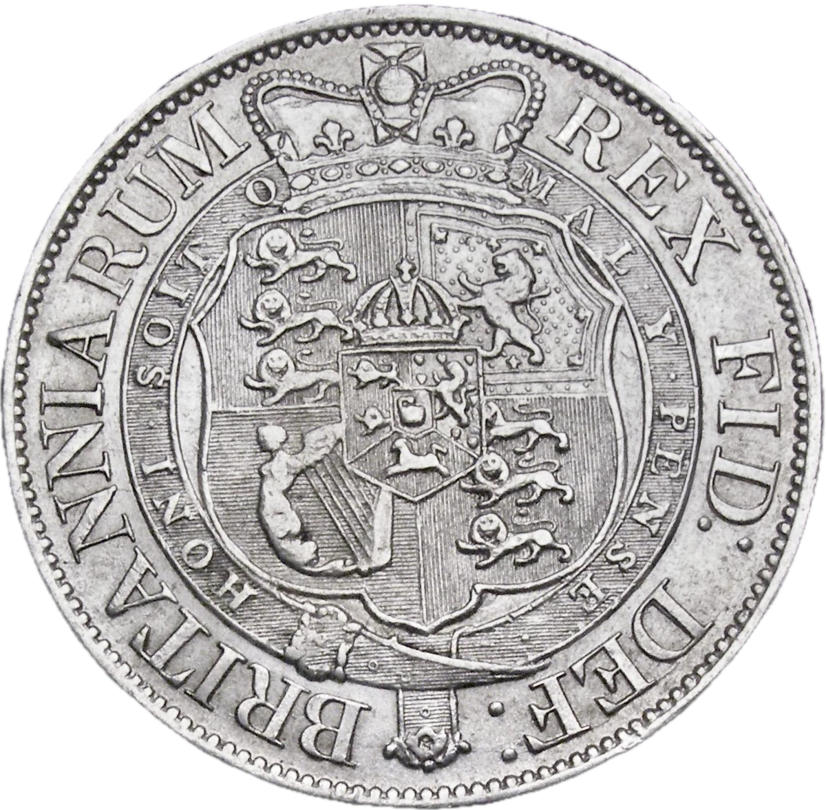 1819 Halfcrown Small head S3789 ESC 2102 EF