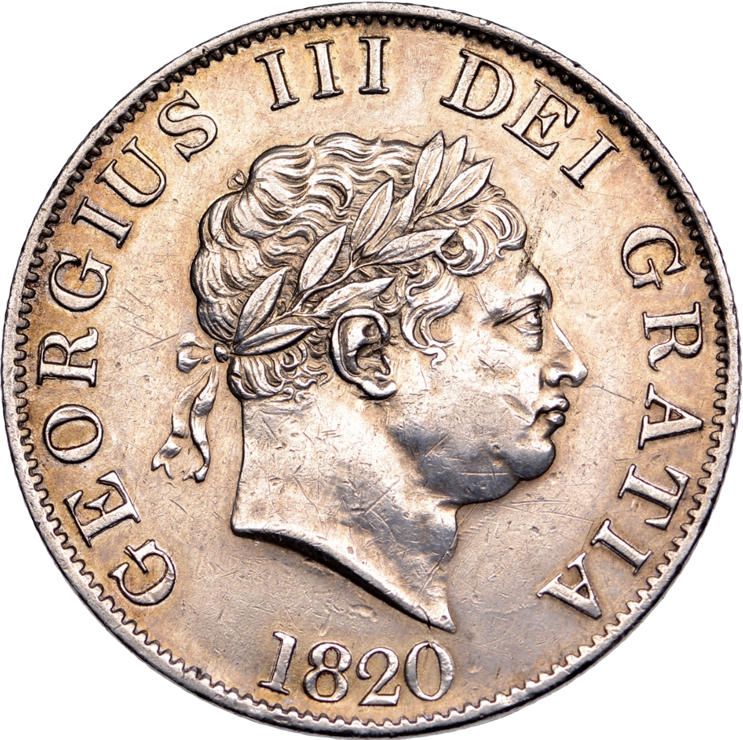 1820 Halfcrown Small head S3789 ESC 2105 EF