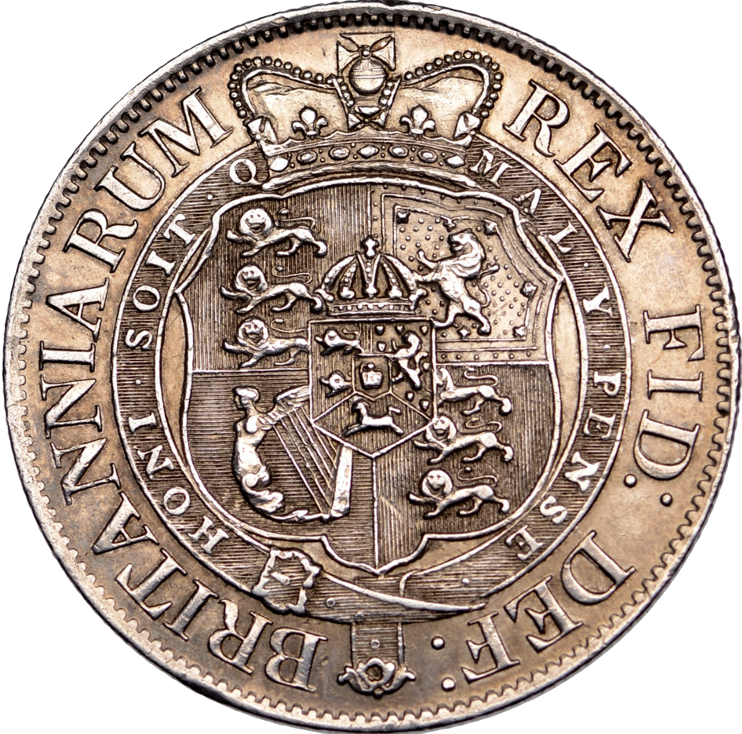 1820 Halfcrown Small head S3789 ESC 2105 EF