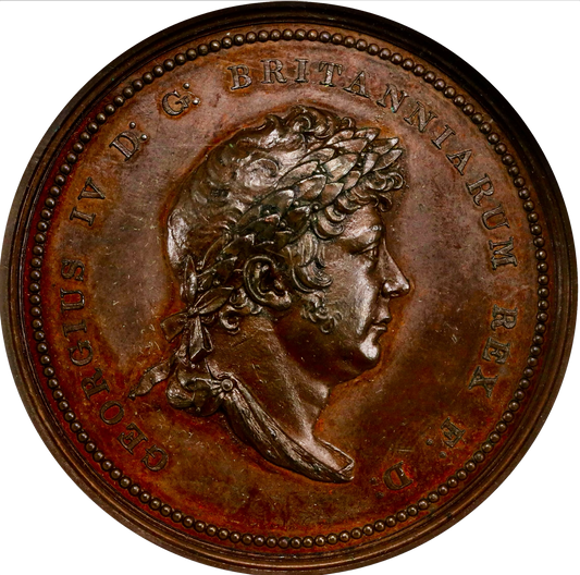 1821 Coronation bronze medal E1144 BHM 1101 MS63BN